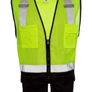 Black Bottom Mesh Class 2 Vest