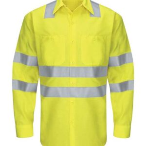 Enhanced & Hi-Visibility Long Sleeve Work Shirt - Tall Sizes