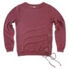 Women’s Enzyme-Washed Rally Lace-Up Sweatshirt - Image 3