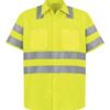High Visibility Safety Short Sleeve Work Shirt