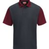 Short Sleeve Performance Knit Color-Block Polo - Image 3