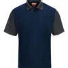 Short Sleeve Performance Knit Color-Block Polo - Image 9