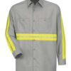 Industrial Enhanced-Visibility Long Sleeve Work Shirt - Tall Sizes - Image 3